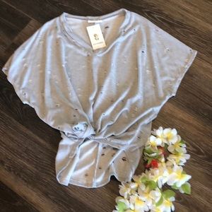 Distressed Gray Tunic